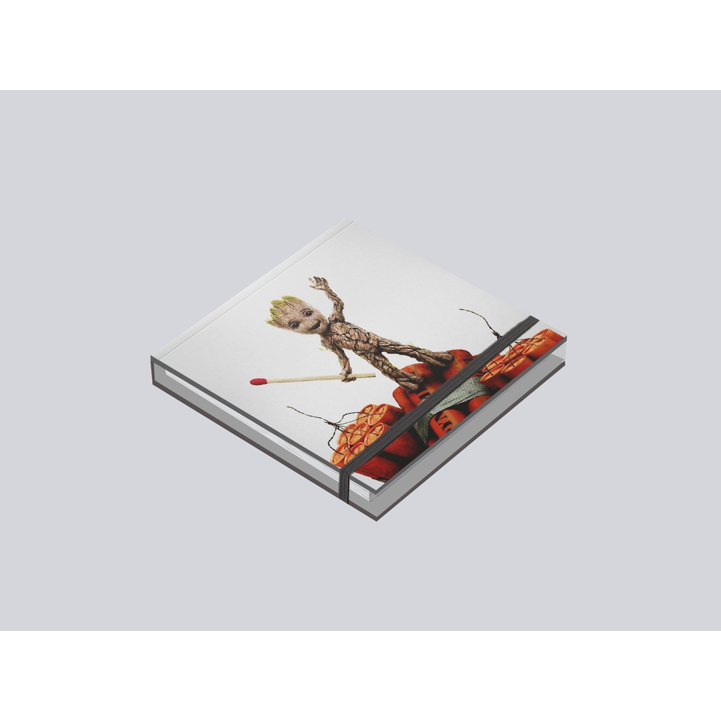 

Stickynote Guardians of the Galaxy "GrootFire" hardcover 8.5 x 8.5 cm