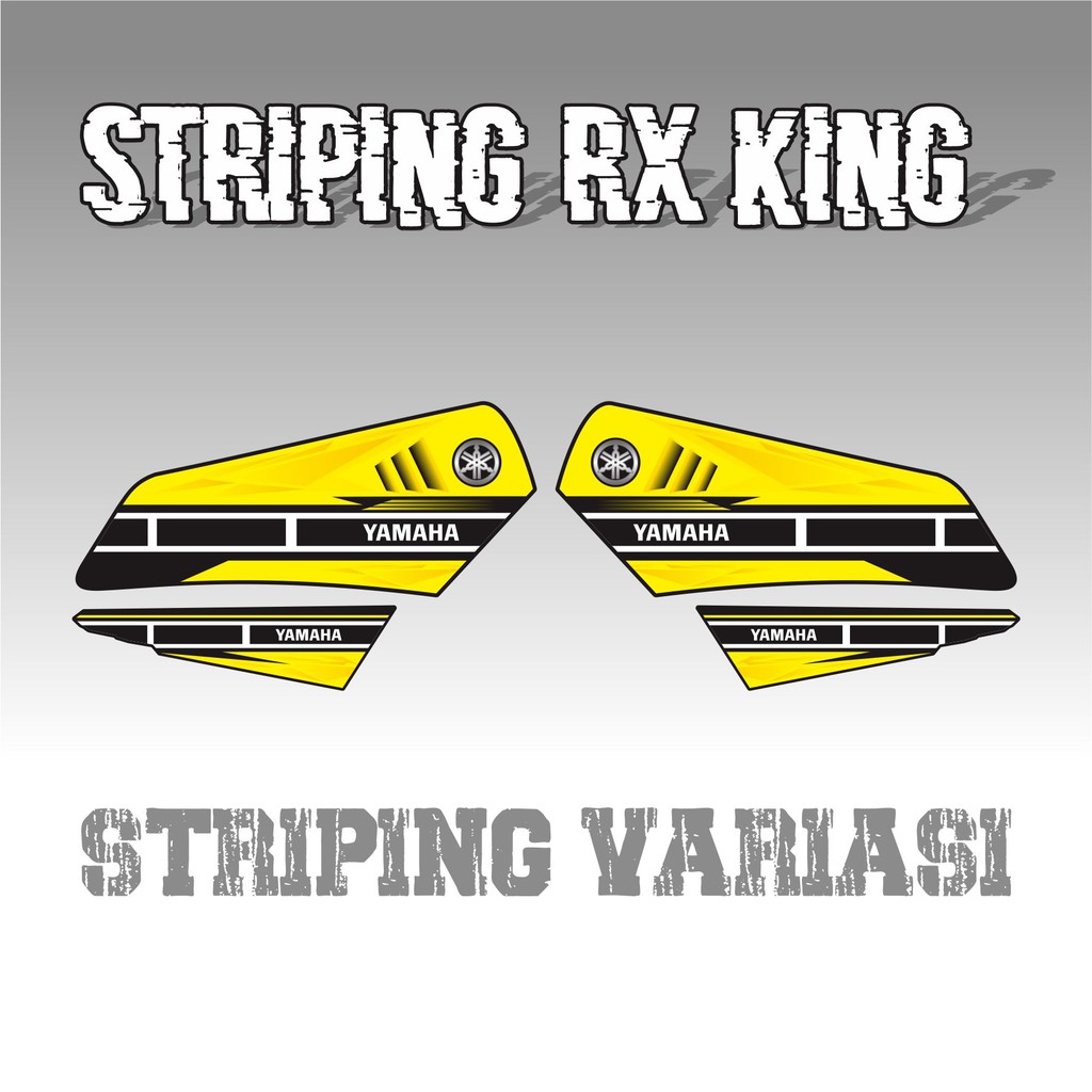 COD STRIPING VARIASI MOTOR  RX KING ANTI MAIN STREAM - STRIPING MOTOR YAMAHA RX KING KUNING VARIASI