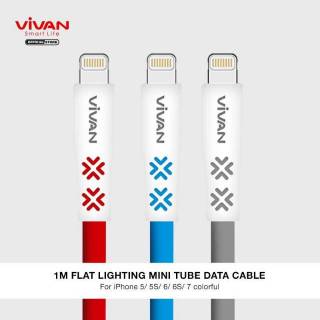 VIVAN Kabel iPhone CTL100 1M Flat Lightning Mini Tube