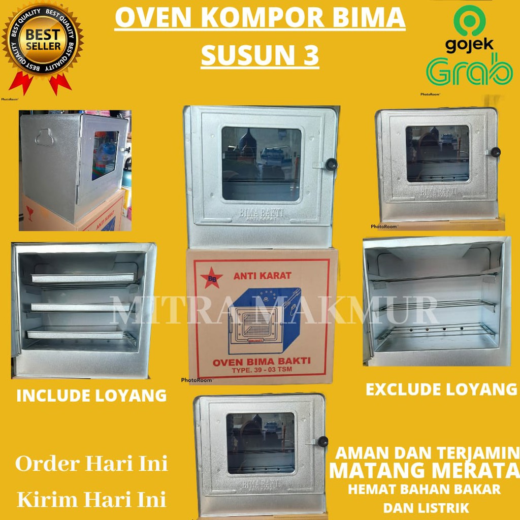 PROMO!! OVEN KOMPOR TANGKRING BIMA SUSUN 2 - 3 OVEN MURAH ALAT PEMANGGANG