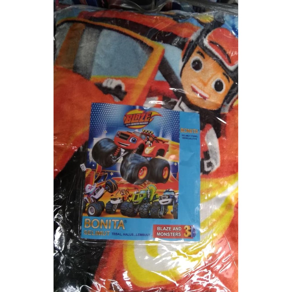 Selimut Bonita Blaze Monsters Blanket Mesin Balap Truk Truck Machines Shopee Indonesia