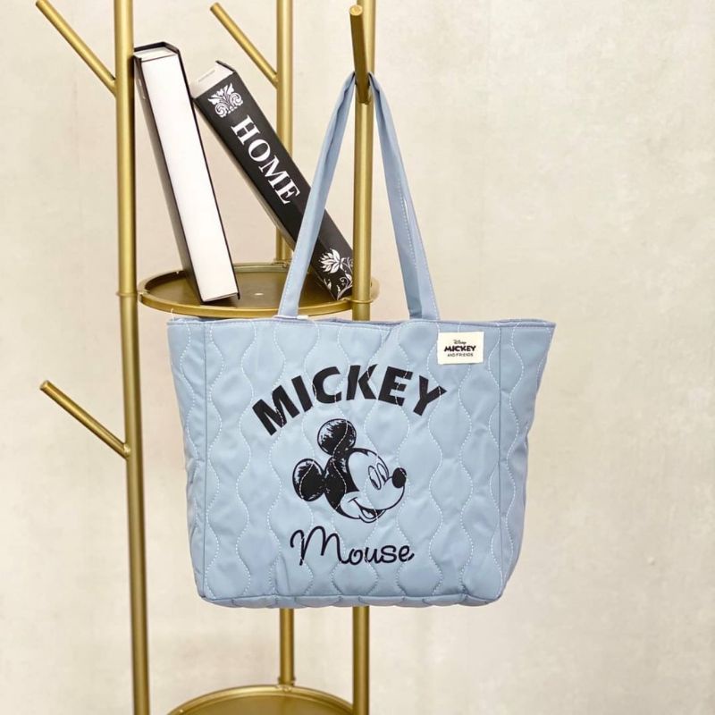 Tas Zara Zr Mickey Mouse Blue Tote Bag