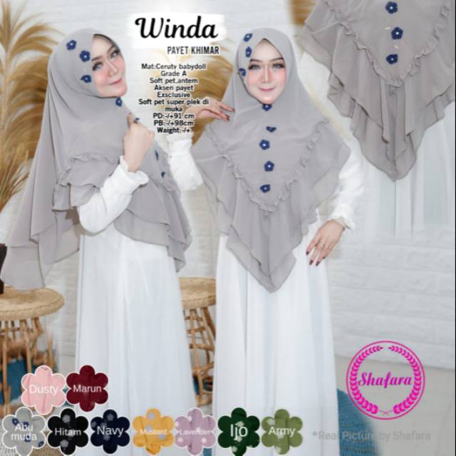 Winda Khimar - Khimar - Hijab - Jilbab - Hijab Instan - Jilbab Instan - by Shafara