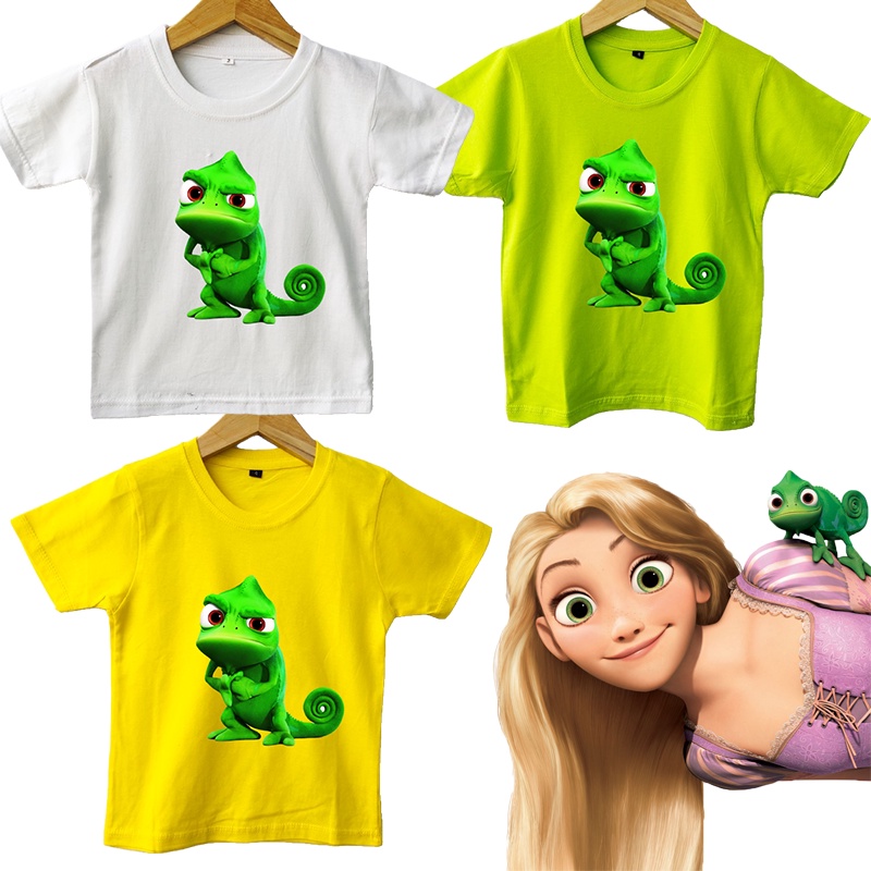 Baju Kaos anak Rapunzel Pascal 3.0