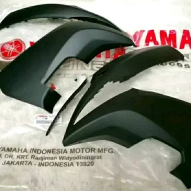 body cowling kanan kiri aerox 155 ori ygp hitam doff
