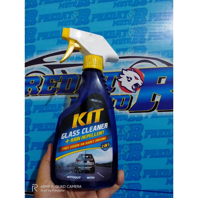 PEMBERSIH KACA MOBIL dan EFEK DAUN TALAS BAGIAN LUAR DALAM KIT AUTO GLASS CLEANER