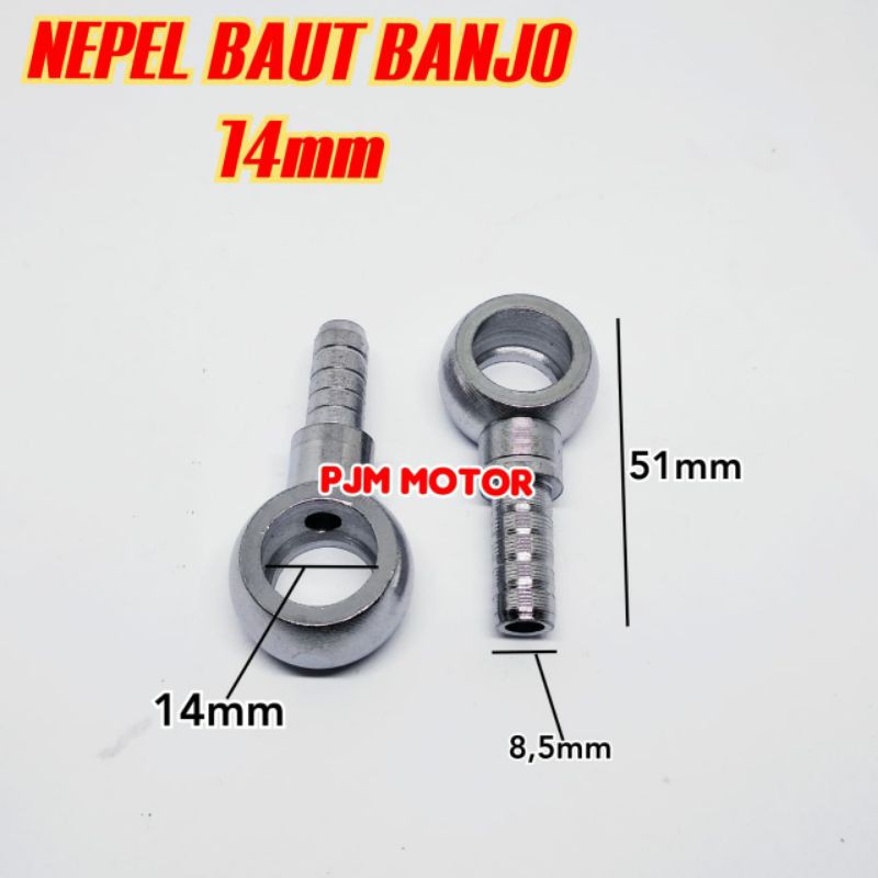 Nepel Runcing Nepel Baut Banjo 14mm 14 mm Nepel minyak