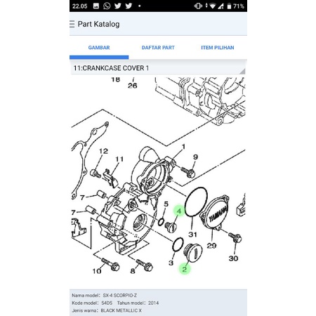 koin tutup magnet Scorpio