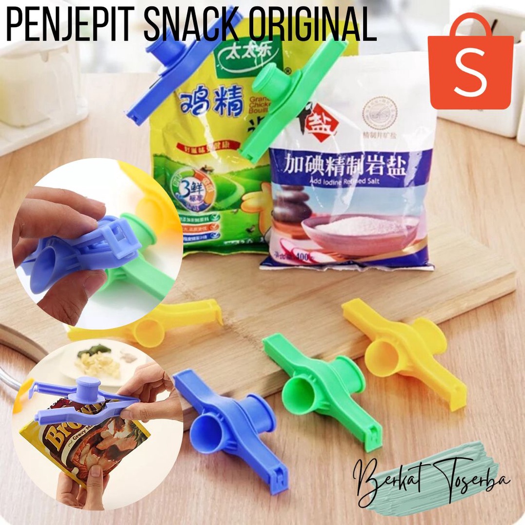 VS BG - PENJEPIT KEMASAN SNACK / PENJEPIT PLASTIK MAKANAN CEMILAN JEPITAN SNACK/SABUN SEALER