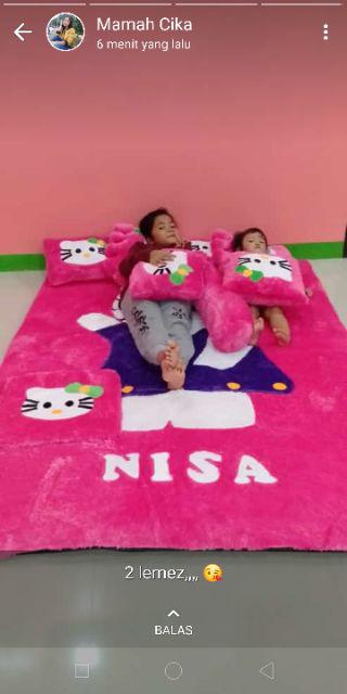 Kasur Lantai/karpet Bulu Rasfur/sofa Bed Isi Busa