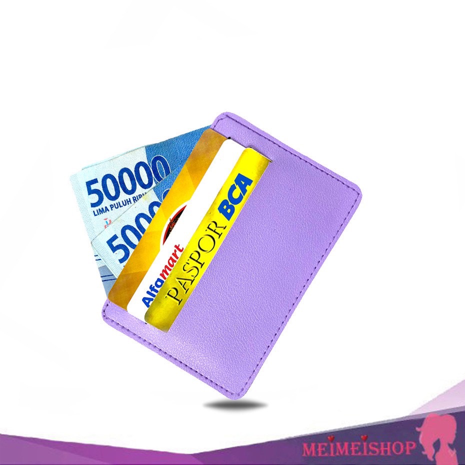 MEIMEISHOP CARD HOLDER 6 SLOT + 1 SLOT MONEY DOMPET KARTU BATAM LOKAL FASHION