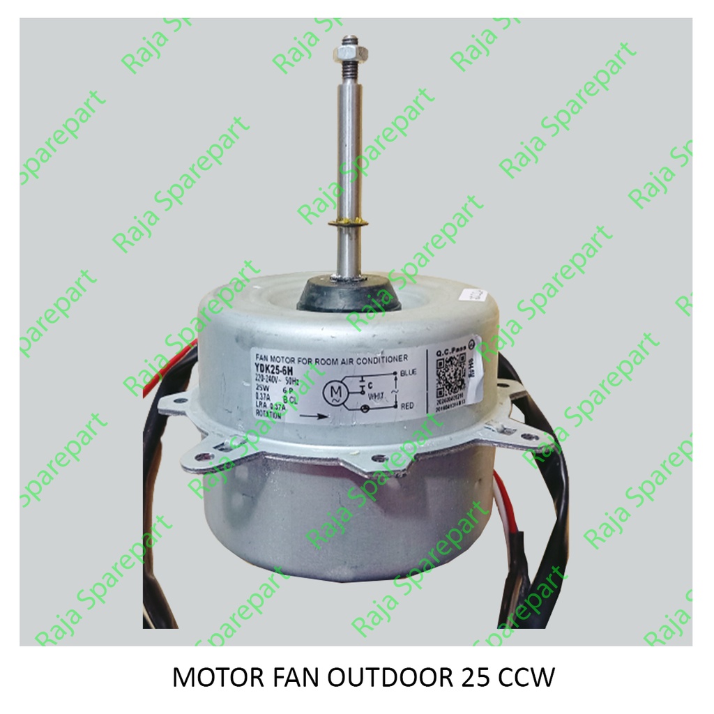 Motor Fan Outdoor AC 25 Watt CCW / Dinamo Kipas Outdoor AC 25 Watt Rotari CCW