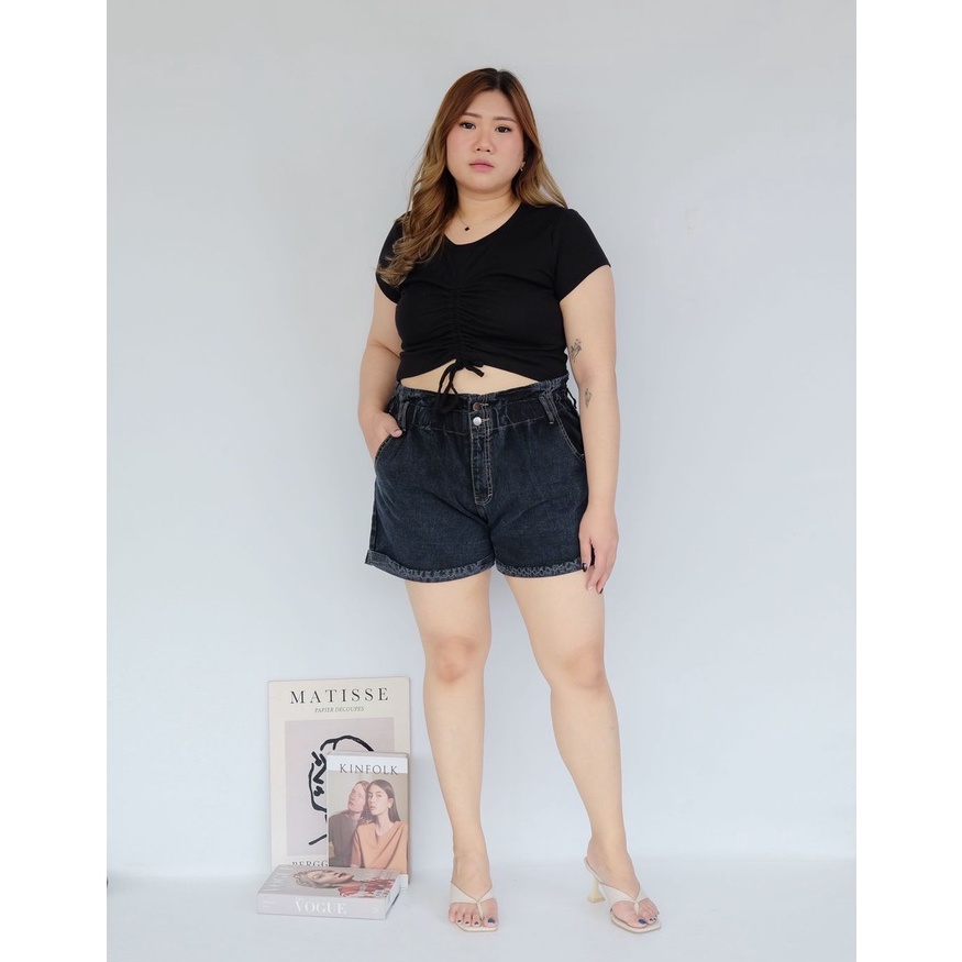 CELANA JEANS WANITA GAGA RUBBER SHORT-SYSCLOTHIER