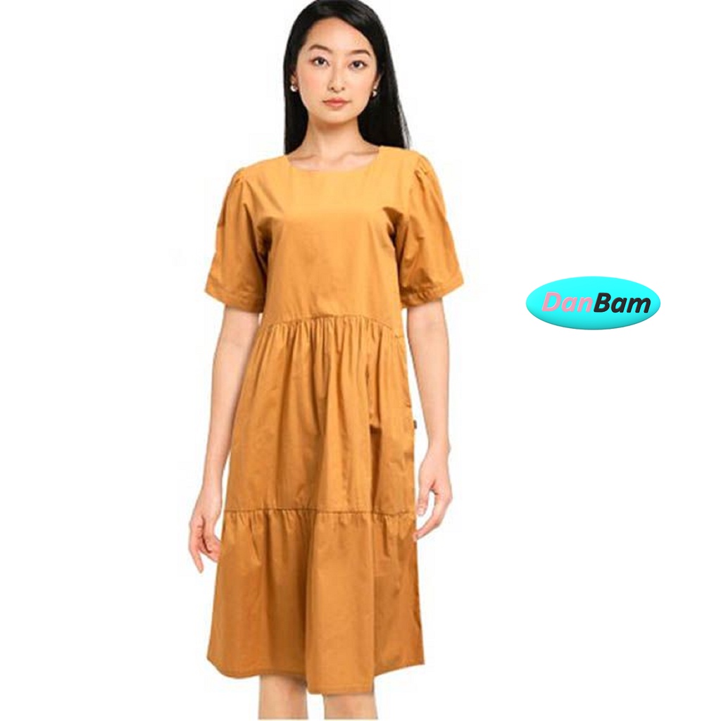 Hush Puppies Annika Dress in Mustard / Orange