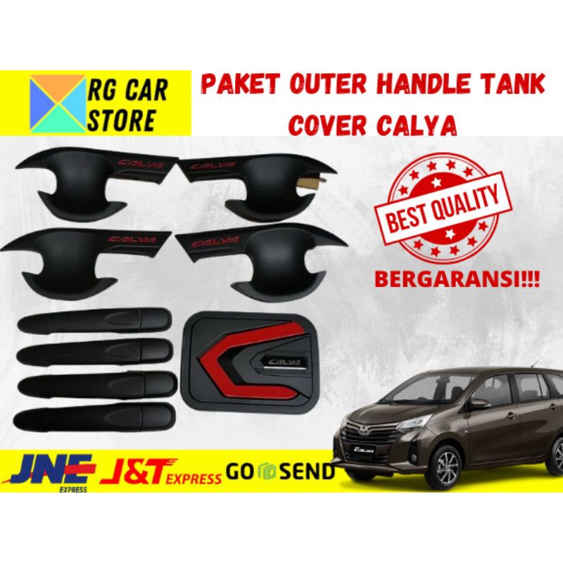 PAKET MODIF CALYA-OUTER HANDLE TANK COVER BLACK DOFF DIJAMIN PNP BERKUALITAS