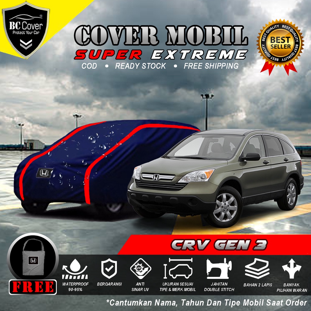 Body Cover Mobil Honda CRV GEN 3 Waterproof Outdoor / Sarung Mobil CRV OUTDOOR  / Selimut Tutup Mantol Kerudung Mantel Penutup Mobil Honda CRV LAMA Waterproof Outdoor Anti Air