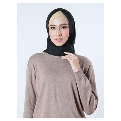 Restu Anggraini Turkish Voal Hijab Black