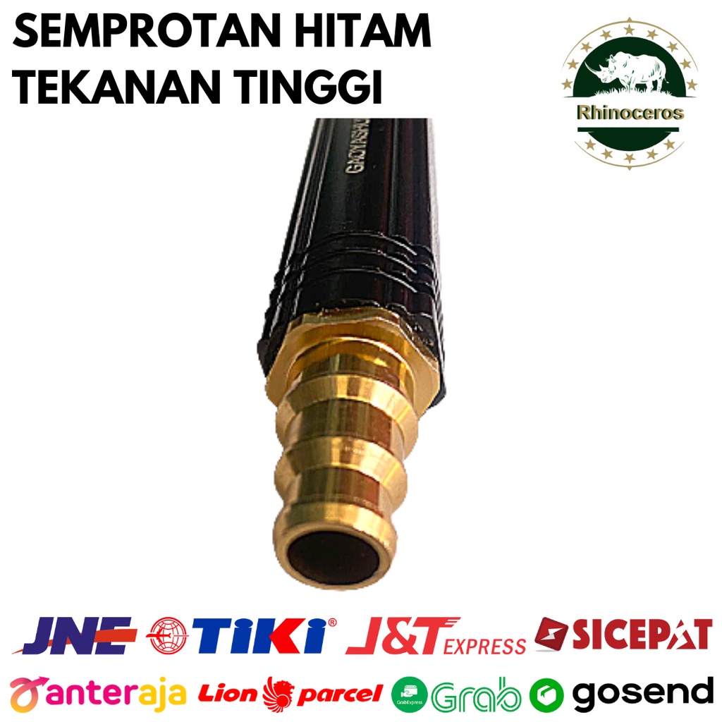 Semprotan Cuci Motor Mobil Tekanan Tinggi Hitam Semprotan 1/2-3/4 Inch