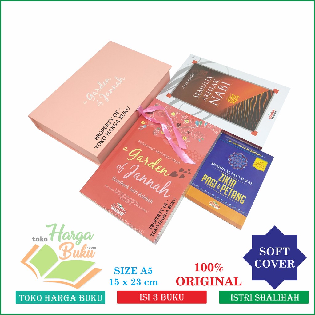 A Garden Of Jannah - Komplit 1set isi 3 Buku Plus Box Penerbit Aqwam