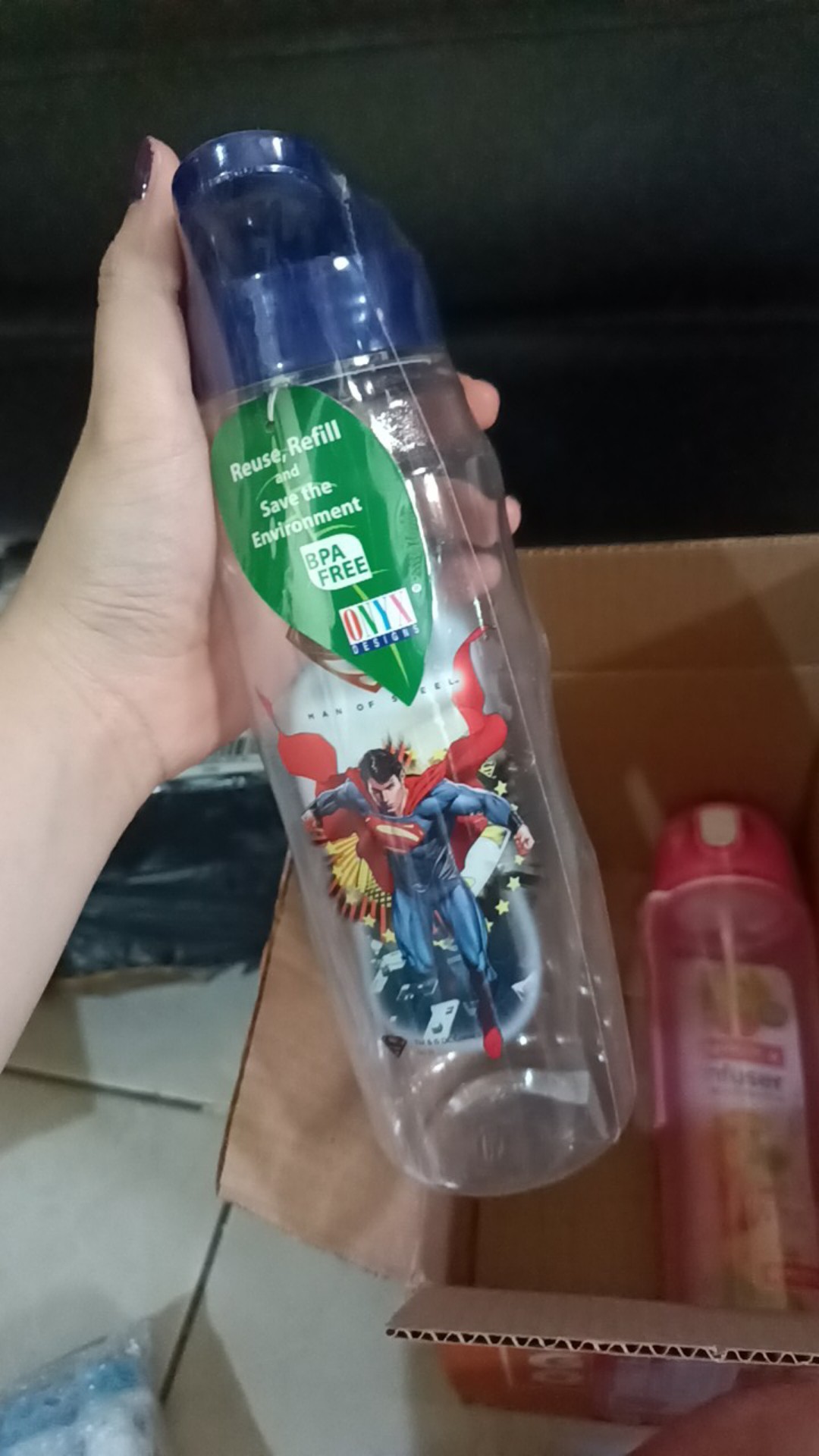Onyx Superman Botol Minum / Refresh Water Bottle 800 Ml (aab03-smn01)