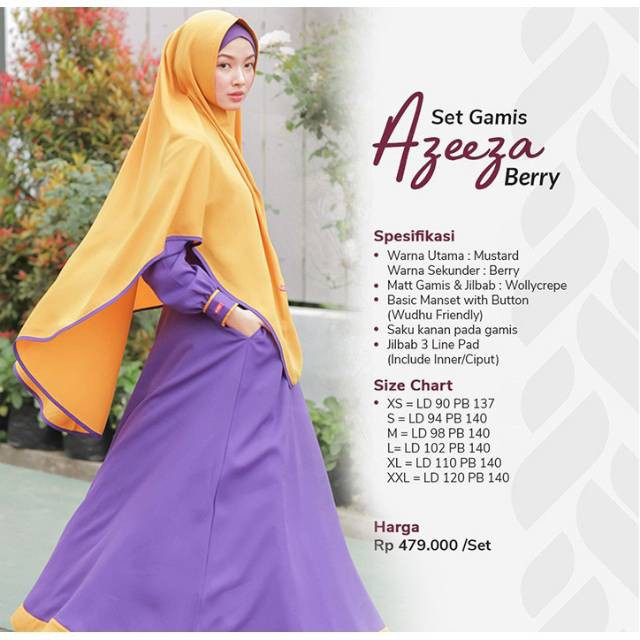 Gamis Aulia Azeeza Berry (Gamis Syari)