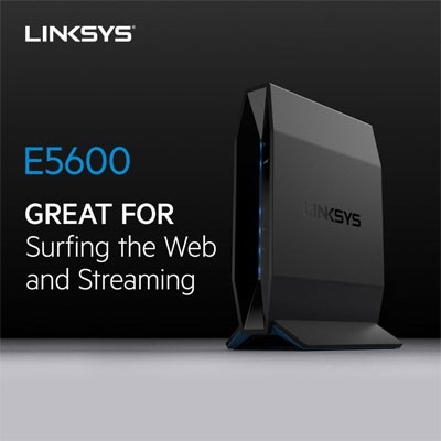 Linksys E5600 Dual-Band AC1200 WiFi 5 Router - E5600-AH GARANSI RESMI