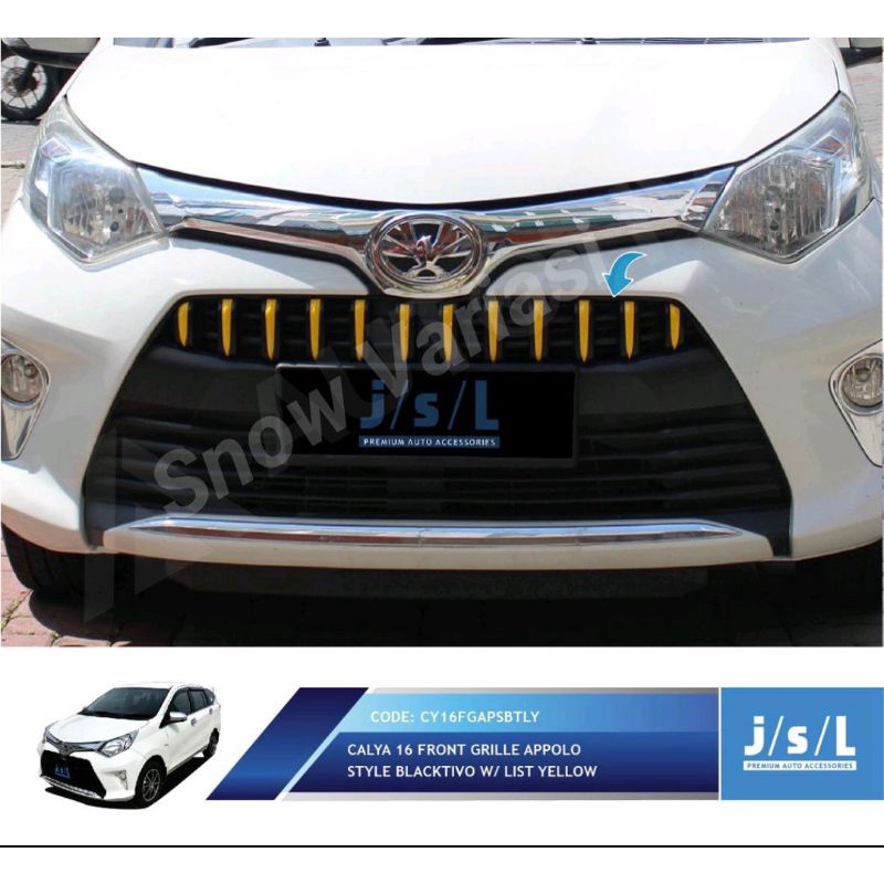 JSL Appolo Grill Depan Calya Front Grille Blacktivo Yellow