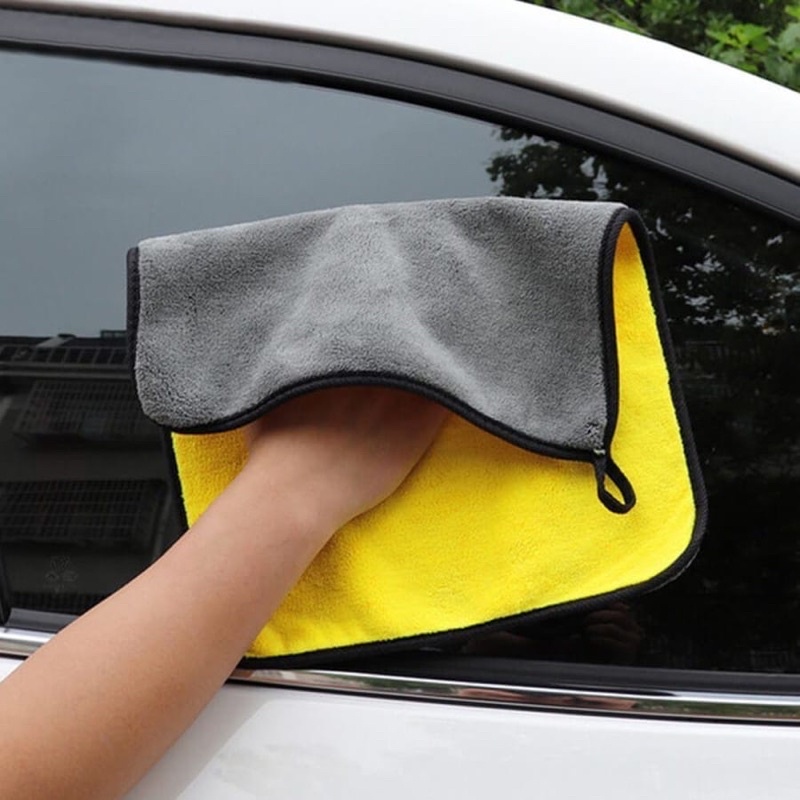 Lap Mobil Microfiber multifungsi 2 sisi lembut tebal anti lecet/Kain lap mobil Microfiber Multifungsi uk 30x30