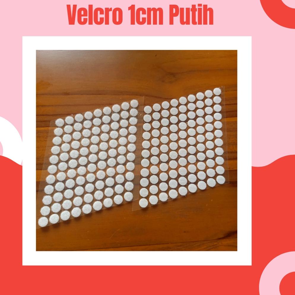 

[PROMO B0Z69] !! 100pasang - 1cm velcro/perekat bulat double side sticker Kirim Langsung