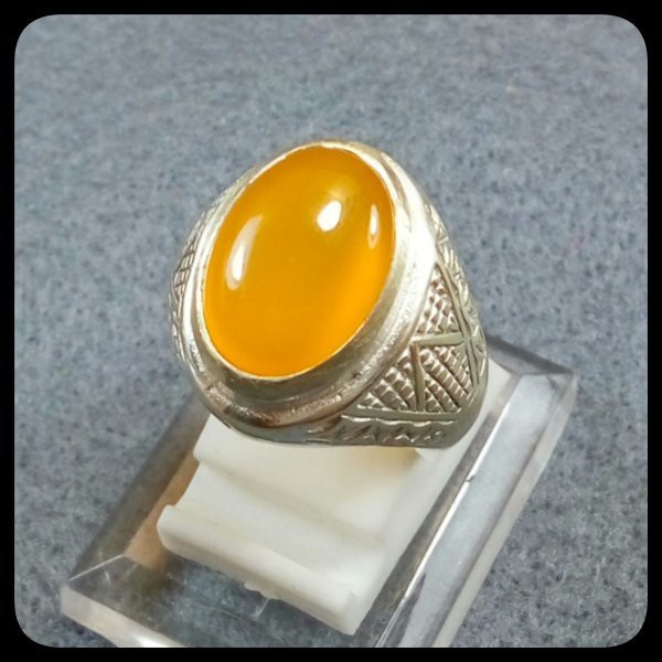 Favoritkan  Bagikan CINCIN NATURAL YELLOW CHALCEDONY ASLI NATURAL