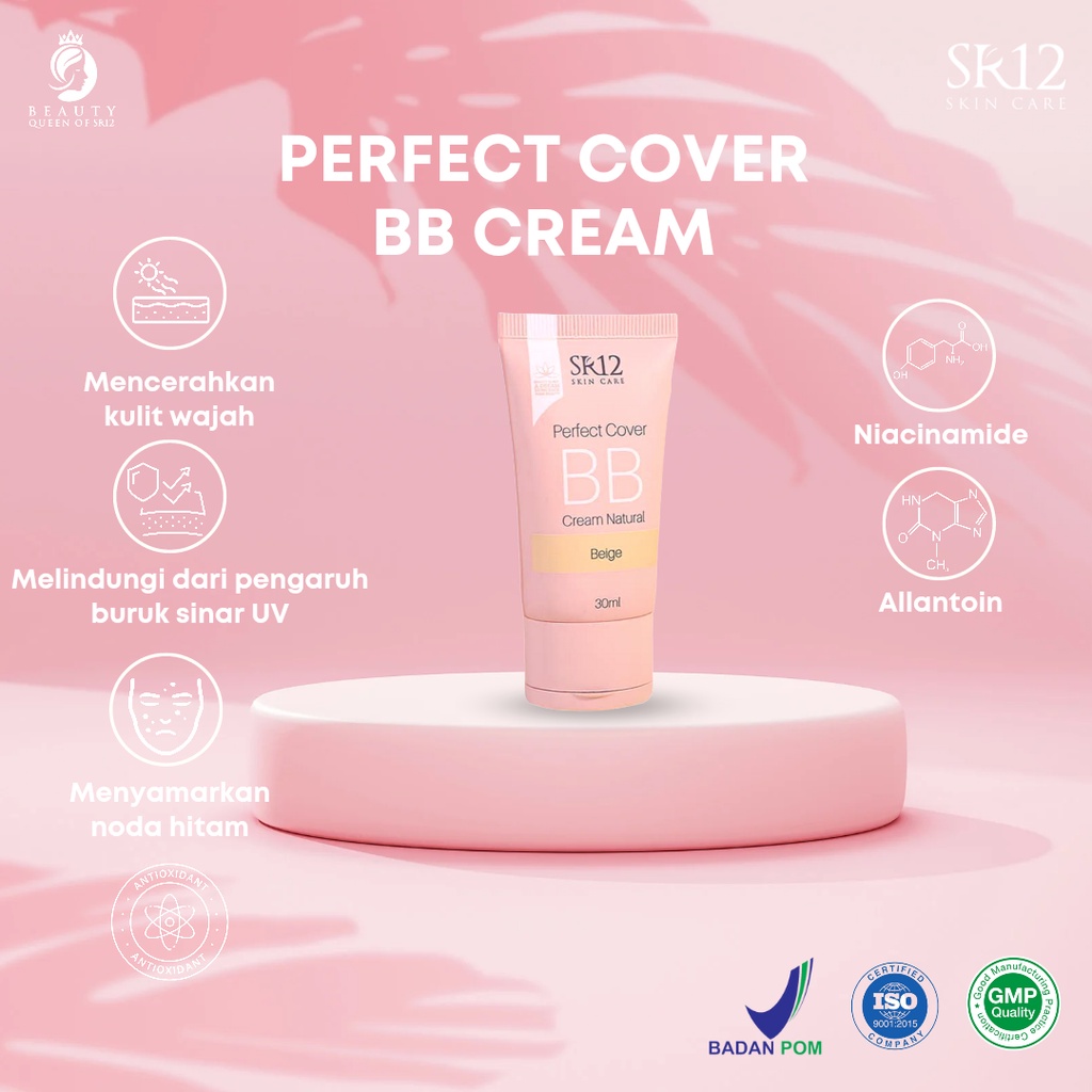 Perfect BB Cream Natural Beige Moisturizing Foundation Menutupi Noda Wajah Meratakan Warna Kulit Wajah Alas Bedak