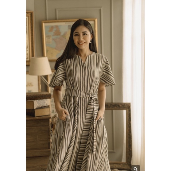 Maven Pliee Dress in Black Forest