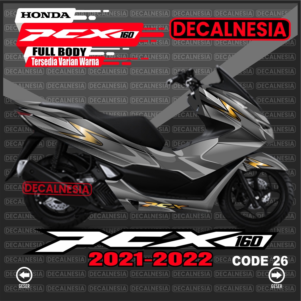 Decal PCX 160 Full Body Stiker New 2021 2022 Motor Honda Sticker Variasi Dekal Aksesoris C26