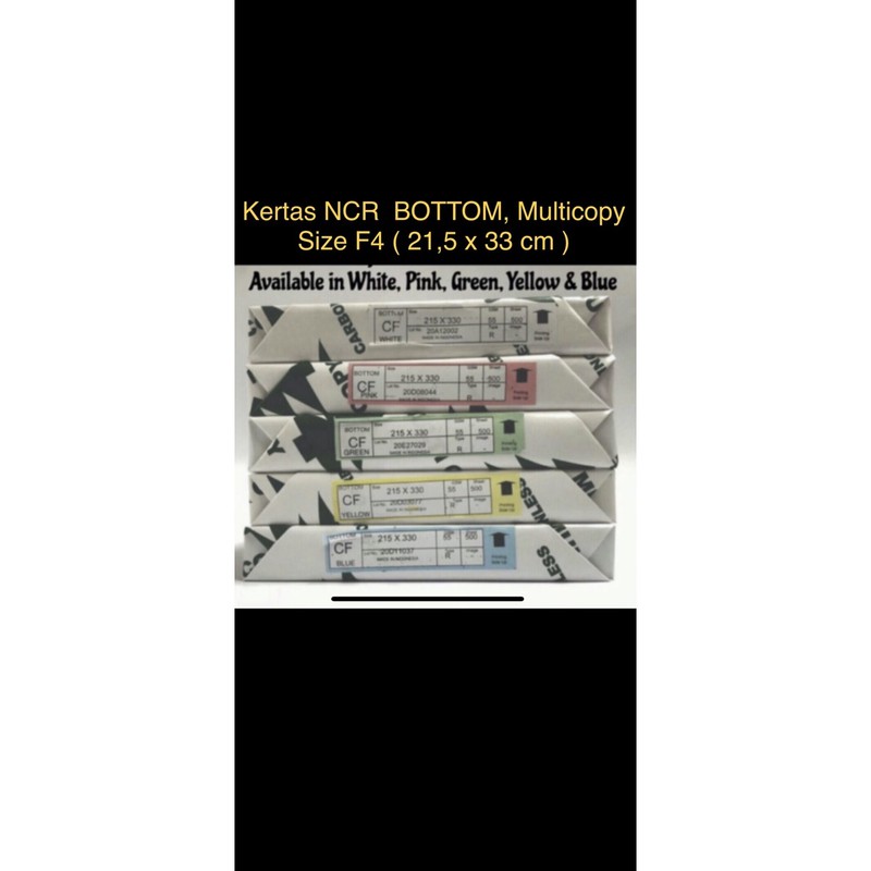 

NCR , Merk Multicopy , Bottom Ukuran Folio