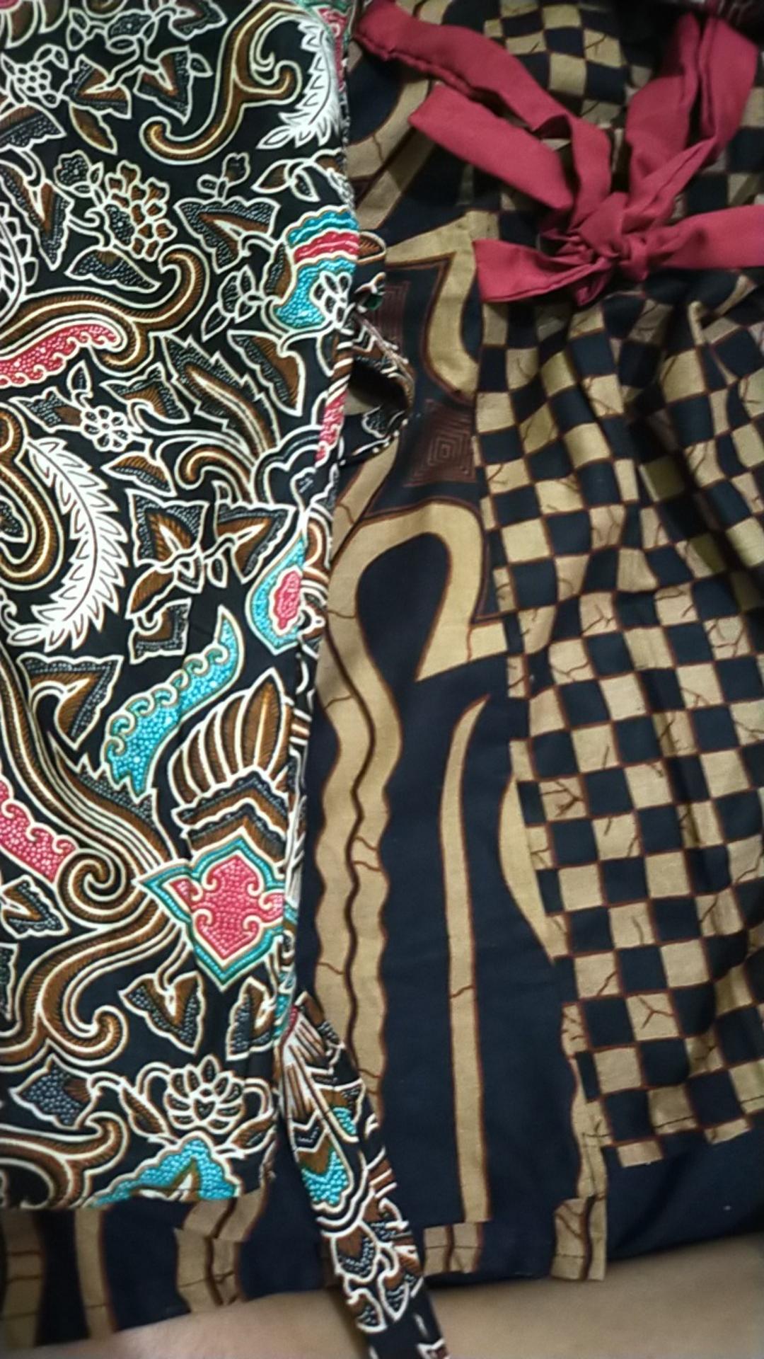 Baju Batik Couple Modern Monalisa Genes Merah Biru Tosca Ungu Orange M,l,xl Asli Pekalongan