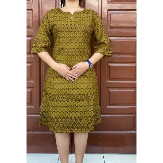 dress katun bolong