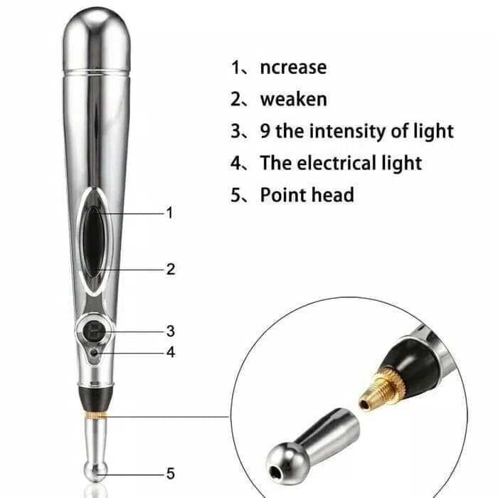 TERLARIS  Original Akupuntur pen DF-618 Terapi massager pen laser Electronic Acupuncture Pen Electric ORI