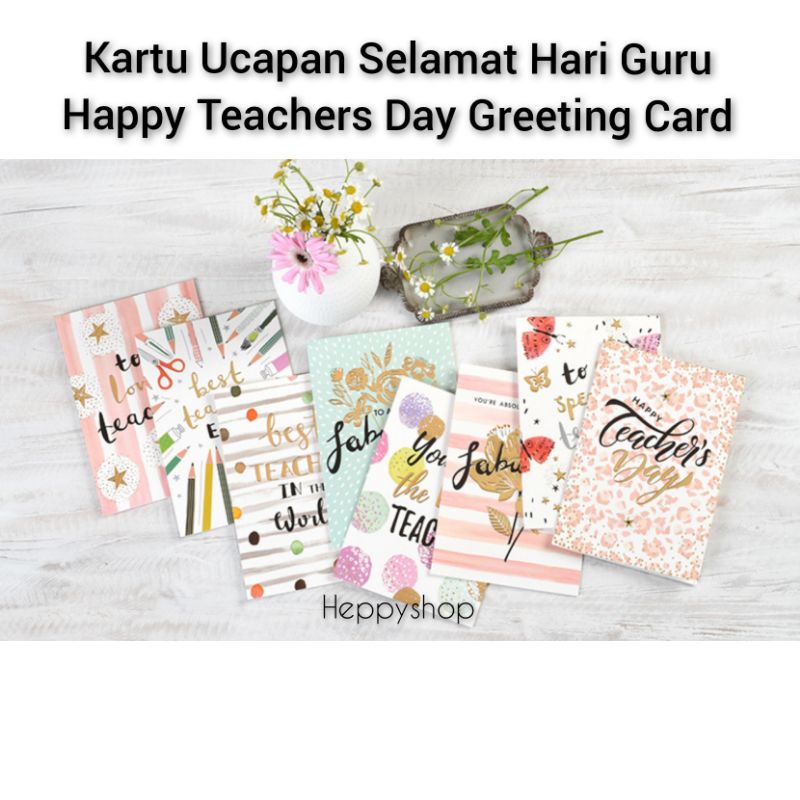 Kartu Ucapan Selamat Hari Guru Happy Teachers Day Greeting Card