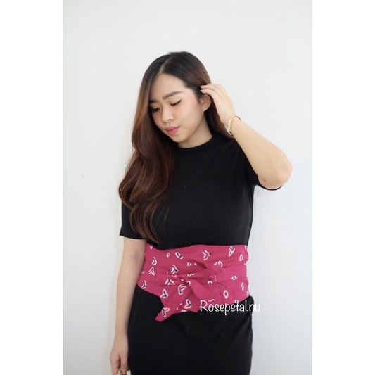 obi belt tenun basic / ikat pinggang obi tenun / obi belt batik