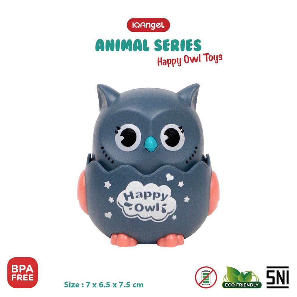 Mainan Anak - IQAngel Happy Owl Toys / Mainan Edukasi Anak Bayi Burung Hantu