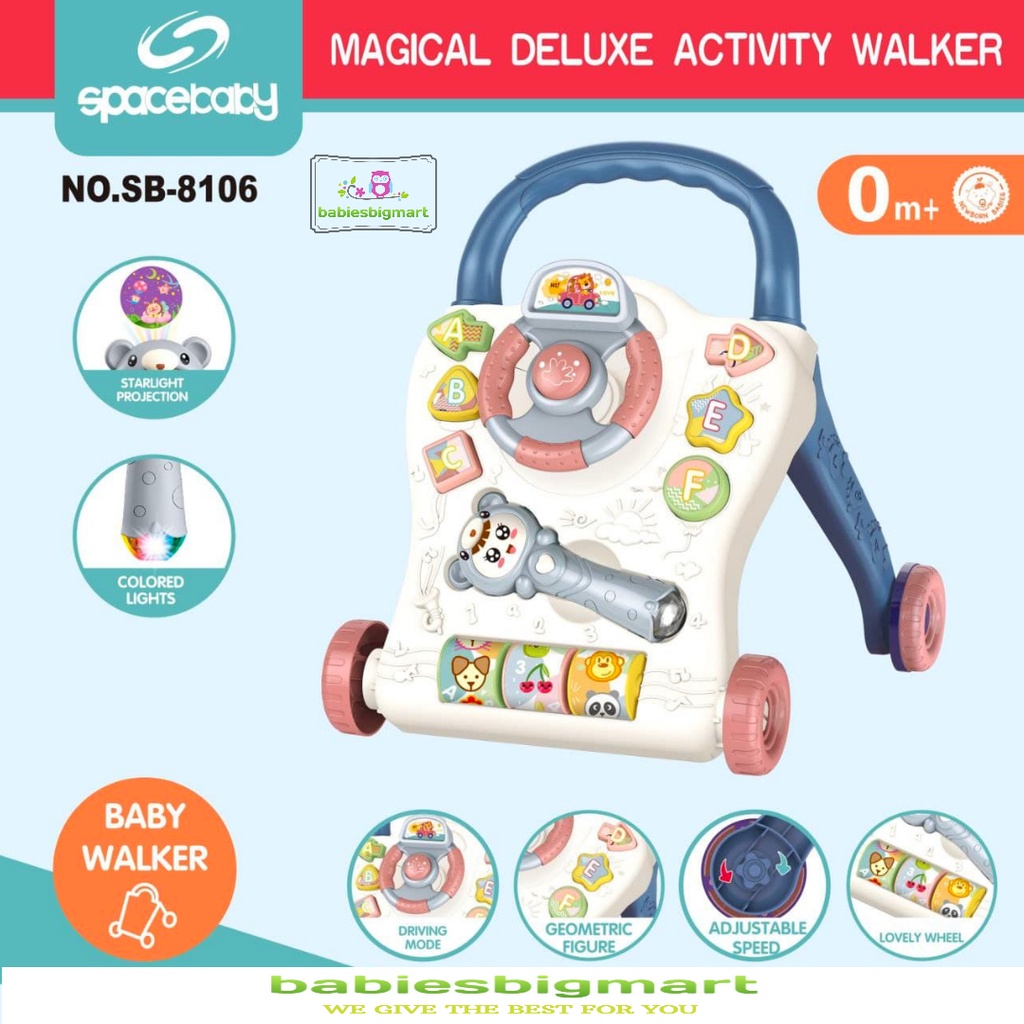 RIGHT START 37441 5 IN 1 MUSICAL ACTIVITU WALKER FUN MAINAN DORONG SPACE BABY SB 801 , SB 8106 SB , 8109 SB MULTI 3in1 BABY WALKER ALAT BANTU BELAJAR JALAN BAYI