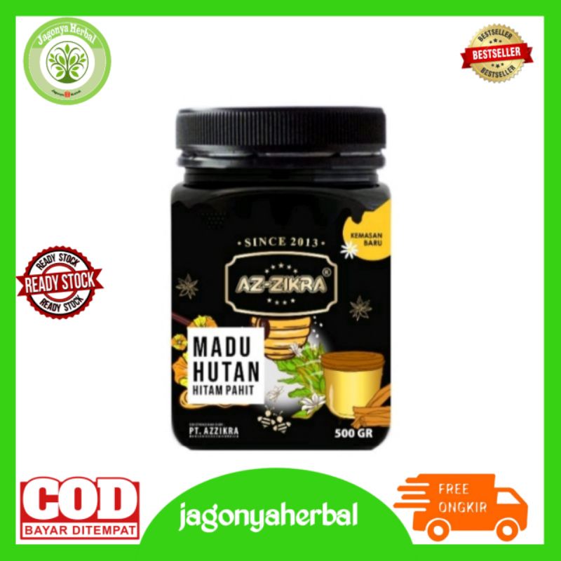 

MADU AZ ZIKRA MADU HUTAN HITAM PAHIT 500GRAM /MADU AZZIKRA AZ-ZIKRA 500GR ASLI (KEMASAN BARU ORIGINAL)