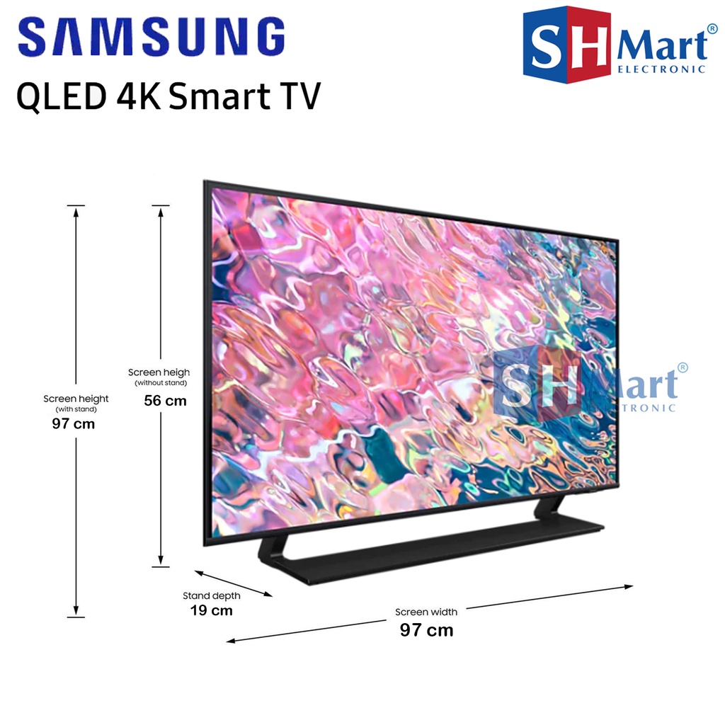 SAMSUNG SMART TV QLED 43 INCH 4K 43Q60B QA43Q60 NEW 2022 GARANSI RESMI (MEDAN)