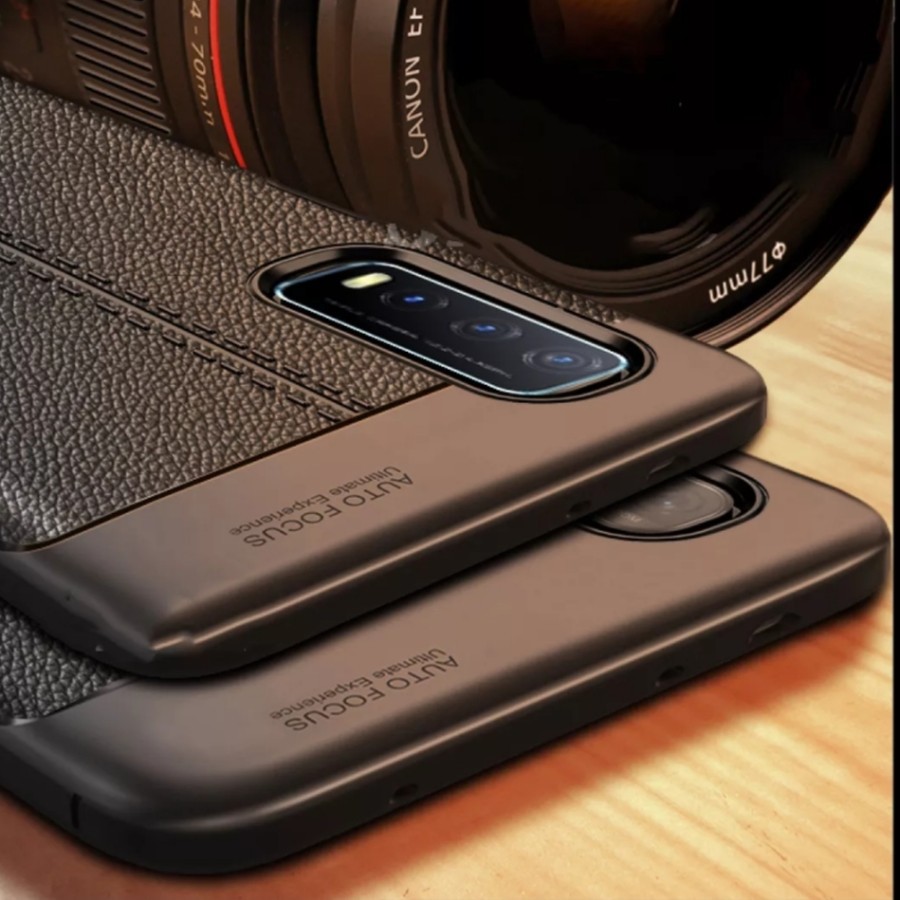 Casing Auto focus Leather Casing Vivo Y20 Vivo Y20i Vivo Y12S Vivo Y20S Vivo Y20SG