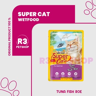 Makanan Kucing basah murah SUPER CAT pouch 85gr All Varian rasa @ 1 dus 12pcs