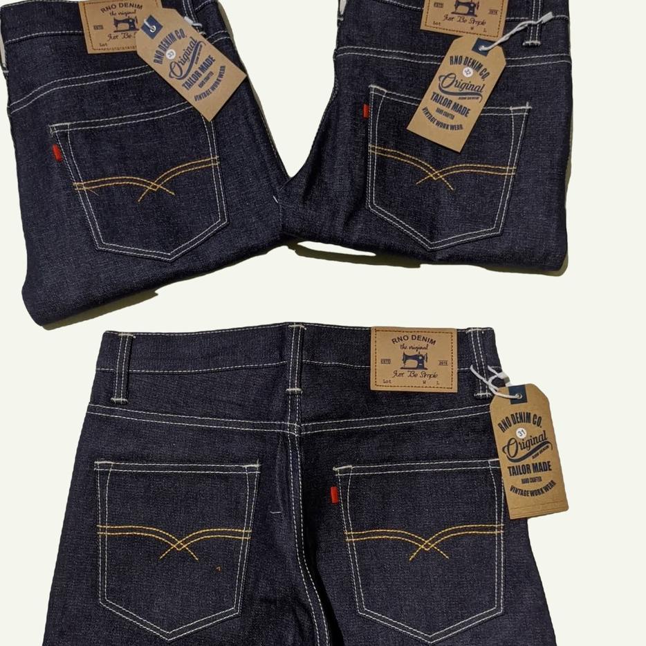 Tidak Diragukan.. CELANA DENIM SELVEDG ORIGINAL JACK LABEL JEANS SALVADGE CELANA DENIM SELVEDG 14Oz