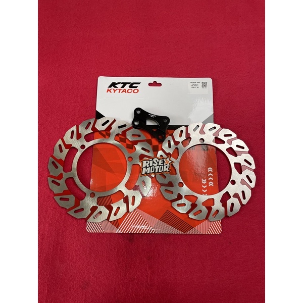 Piringan Disc KTC kytaco Nmax set Merah 245 mm