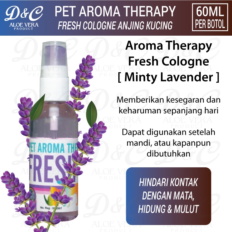 Parfum Cologne Anjing Kucing Pet Aroma Therapy Fresh Cologne Variant Lavender
