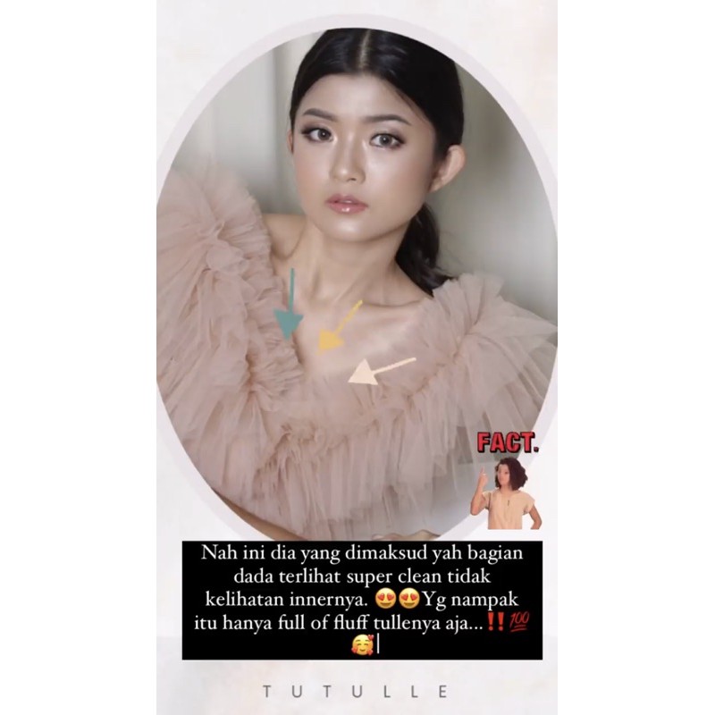 𝙏𝙪𝙩𝙪𝙡𝙡𝙚 Yuri Ruffle Tulle Top / Ruffle Tile / Ruffle Makeup / Ruffle MUA
