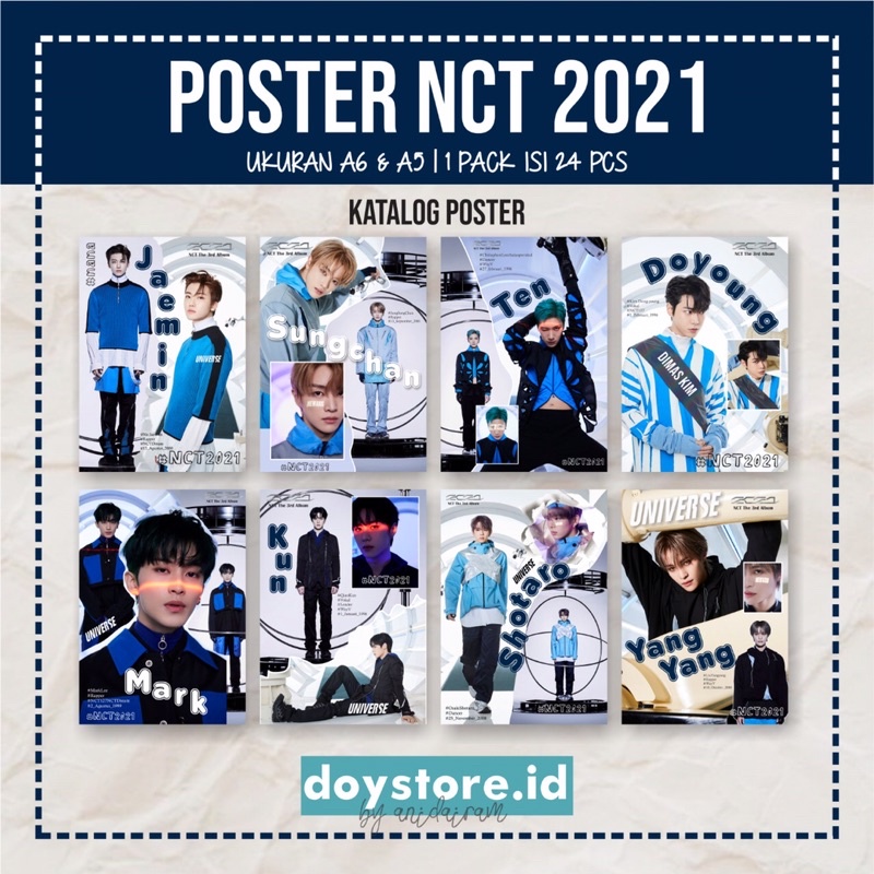 [BACA DESKRIPSI] Poster NCT 2021 Universe | Poster Dinding NCT